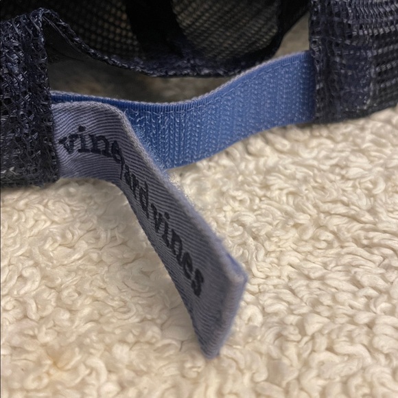 Vineyard Vines Blue Tarpon Icon Baseball Hat -One Size Adjustable Velcro-Unisex - Picture 5 of 5